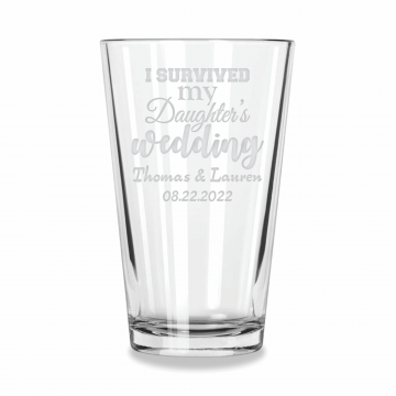 I Survived | Personalized 16oz Pint Glass